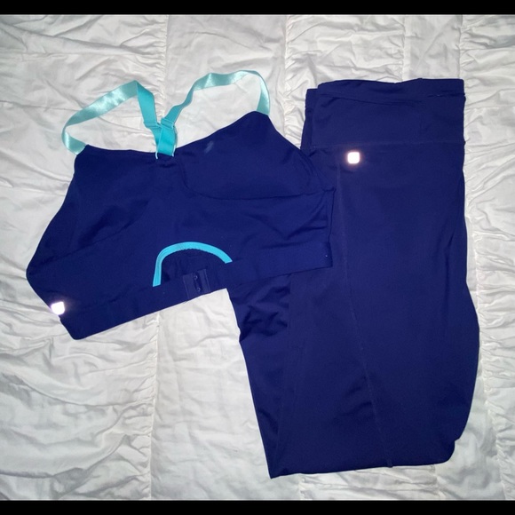 Fabletics workout set leggings sports bra - Picture 2 of 3